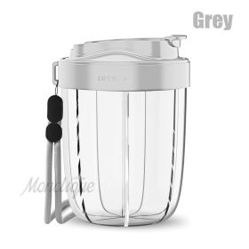 7 Grids Large Pill Cup Bottle Organizer Supplement Organizer for Holding 7 Various Vitamins Travel Pill Case Box Straw Container (Color: Grey)